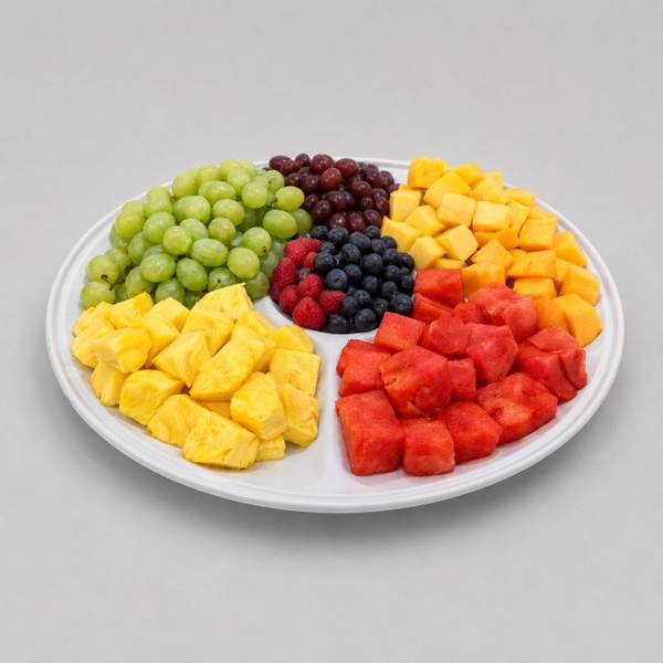 A fresh fruit platter ready for the party