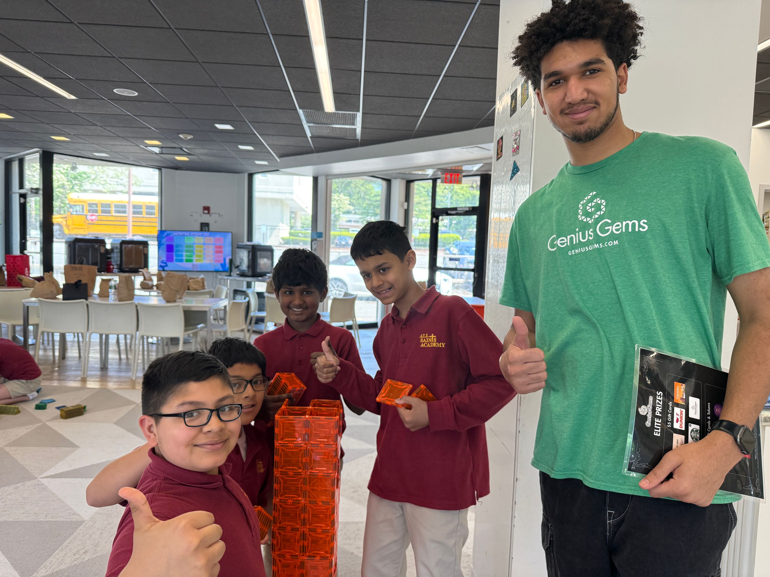 Students on a field trip at Genius Gems Millburn
