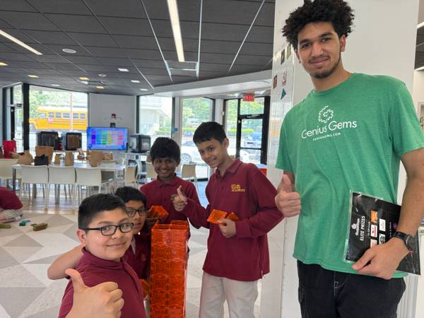 Students on a field trip at Genius Gems Millburn