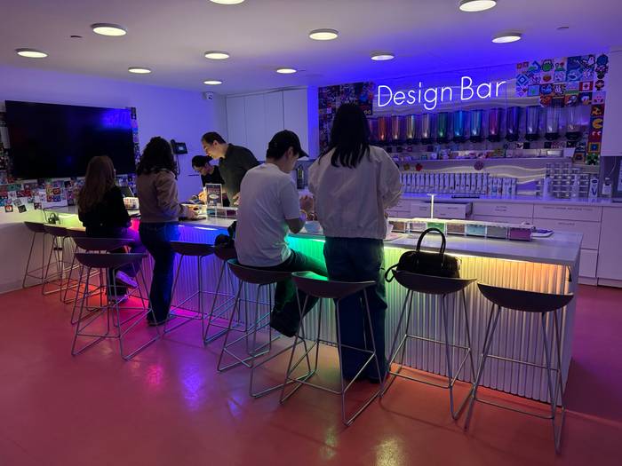 Adults at the Design Bar on an After Dark night at Genius Gems NYC